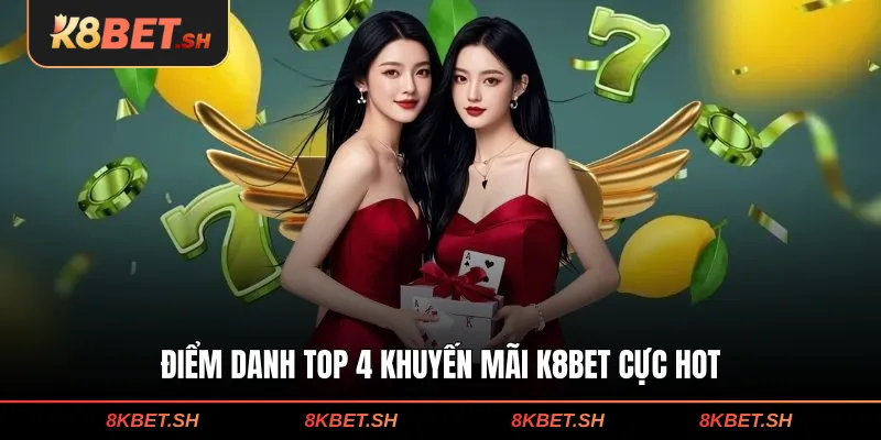 Điểm danh top 4 khuyến mãi K8BET cực hot