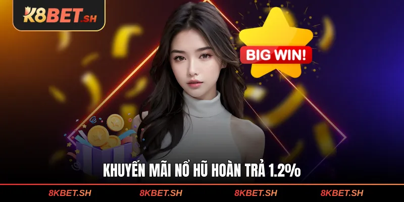 Khuyến mãi nổ hũ hoàn trả 1.2%